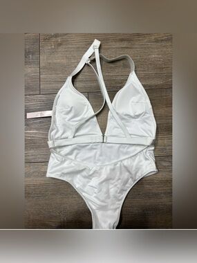 NWT Victorias secret One-Piece Plunge Swimsuit bridal rhinestone bride small